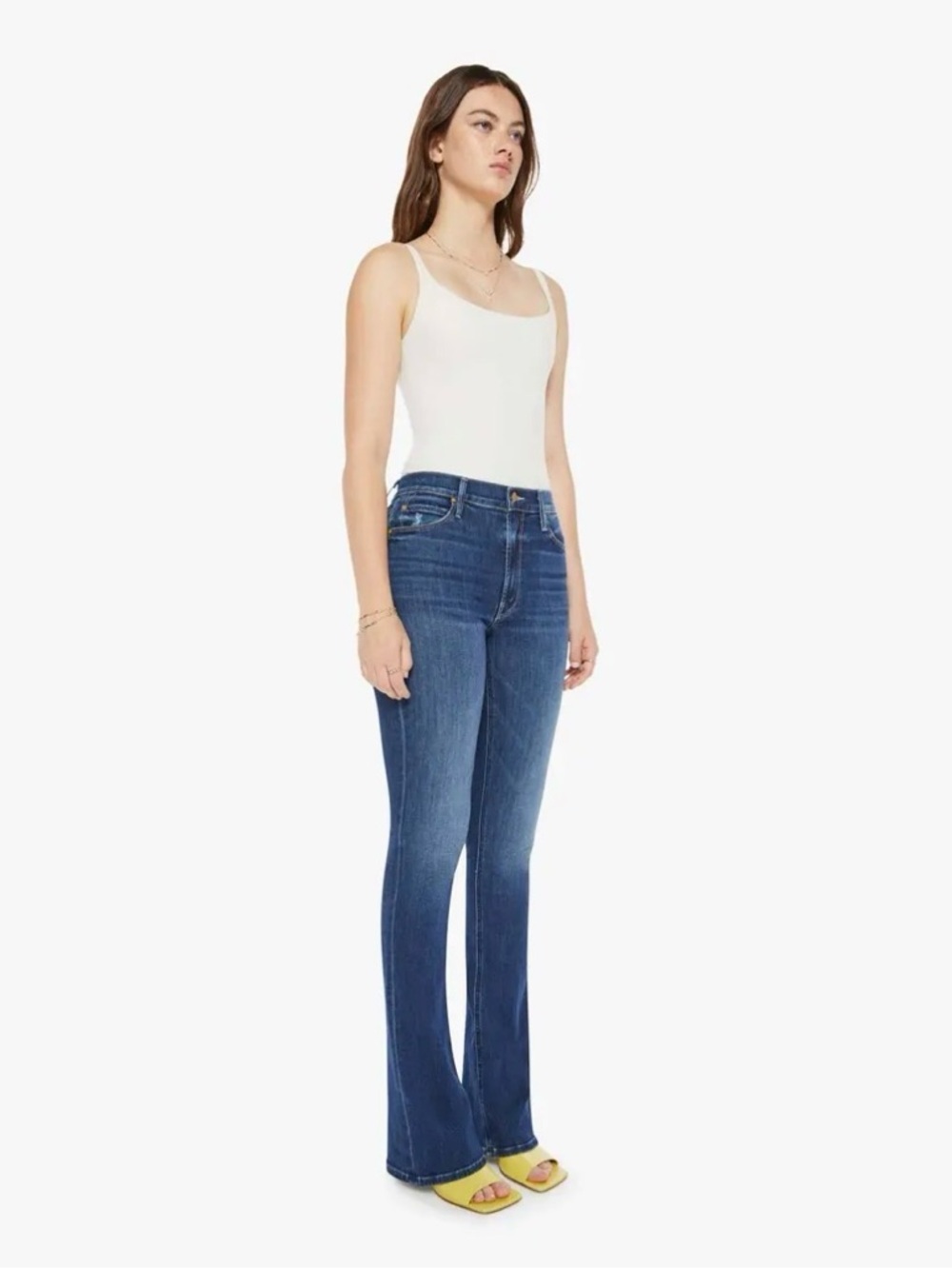 MOTHER High Waisted Runaway Teaming Up Jeans